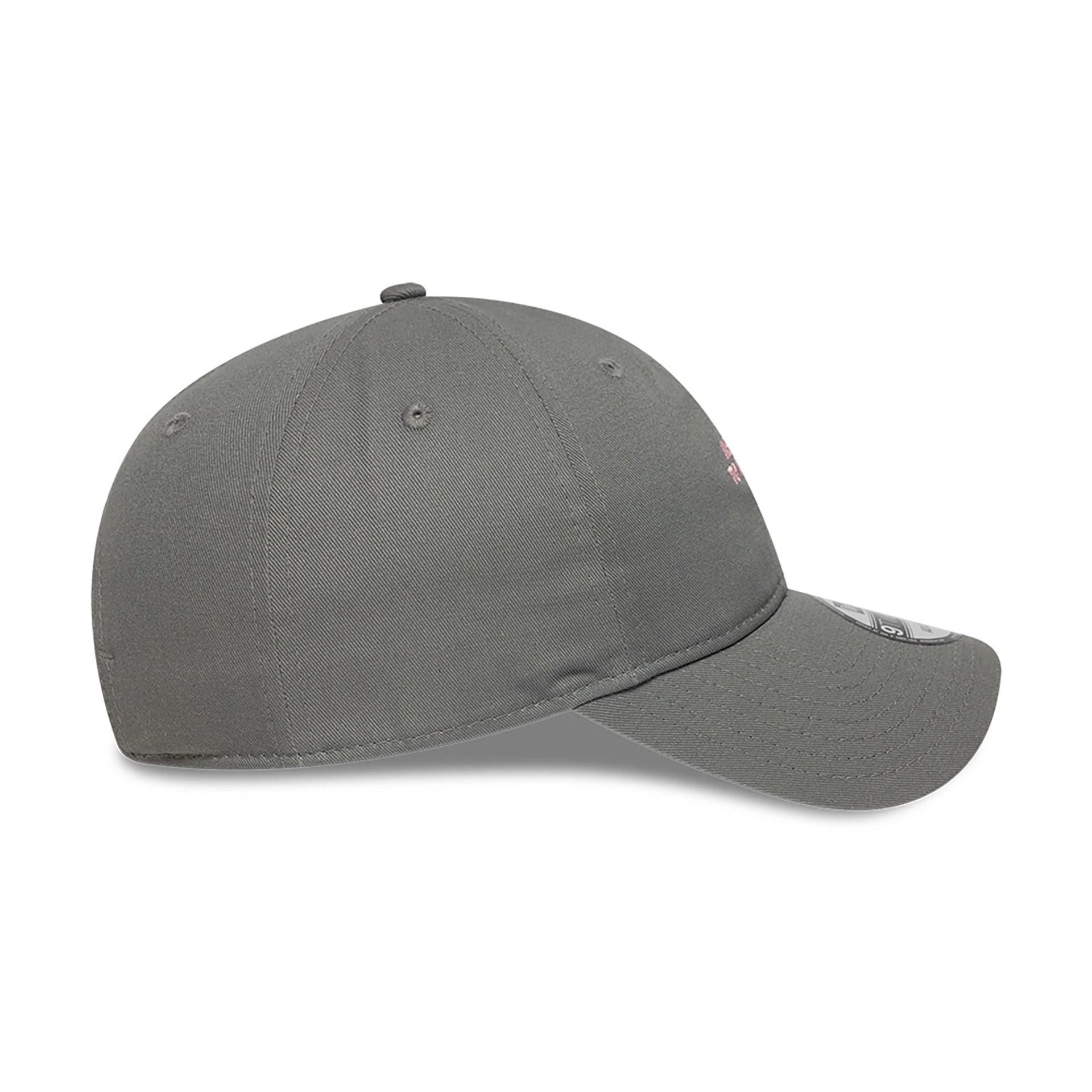 This is a New Era Aspire To Retire Slogan Grey 9TWENTY Adjustable Cap 6
