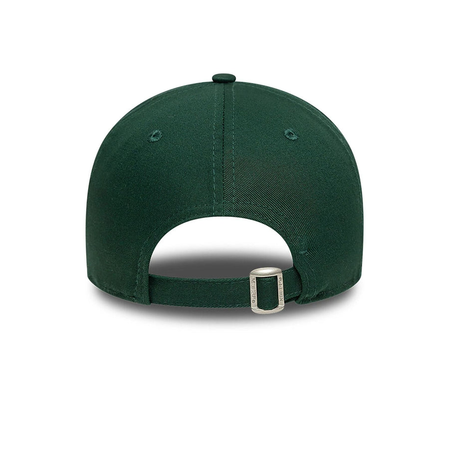 This is a New Era Overthinking Slogan Dark Green 9TWENTY Adjustable Cap 4