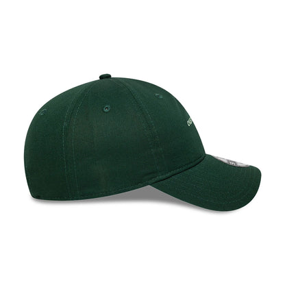 This is a New Era Overthinking Slogan Dark Green 9TWENTY Adjustable Cap 6