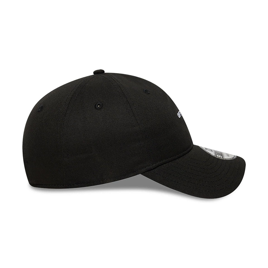 This is a New Era Off-Duty Slogan Black 9TWENTY Adjustable Cap 6