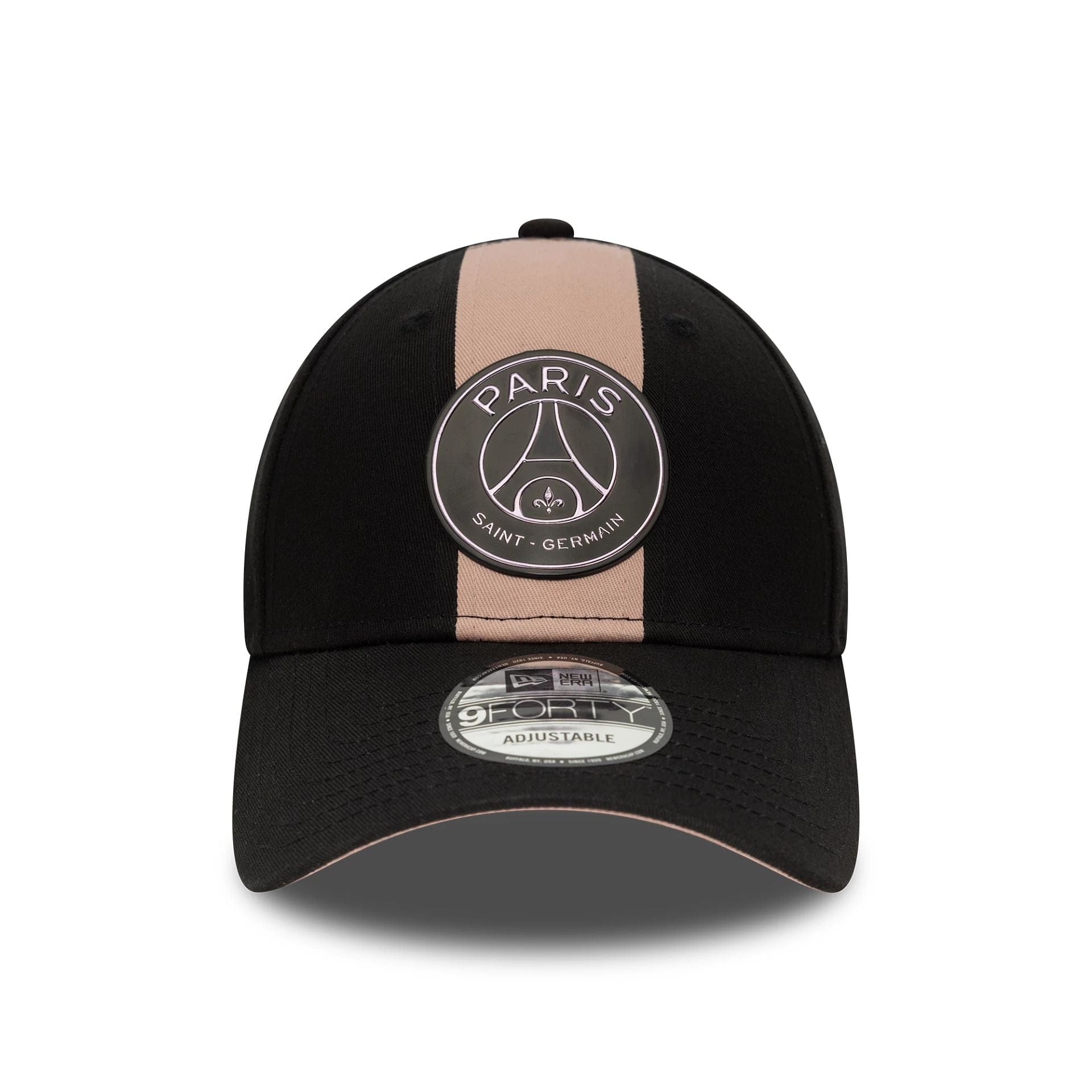 This is a Paris Saint-Germain Contrast Panel Black 9FORTY Adjustable Cap 3