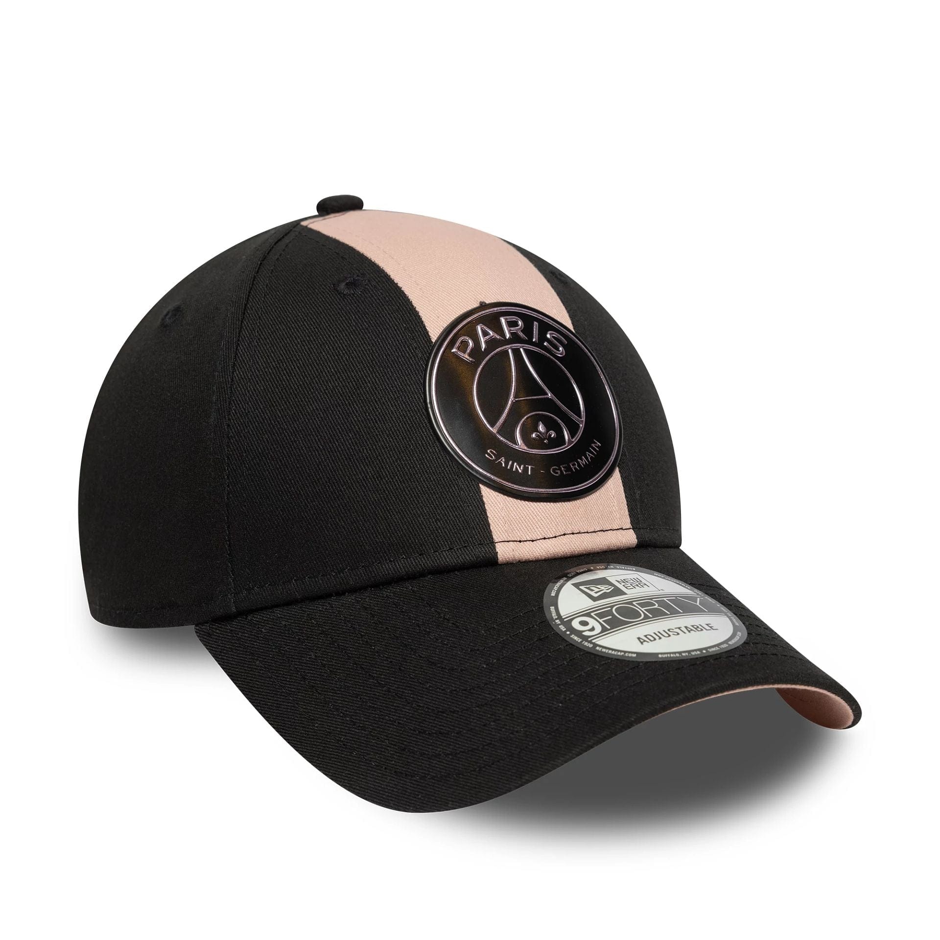 This is a Paris Saint-Germain Contrast Panel Black 9FORTY Adjustable Cap 4
