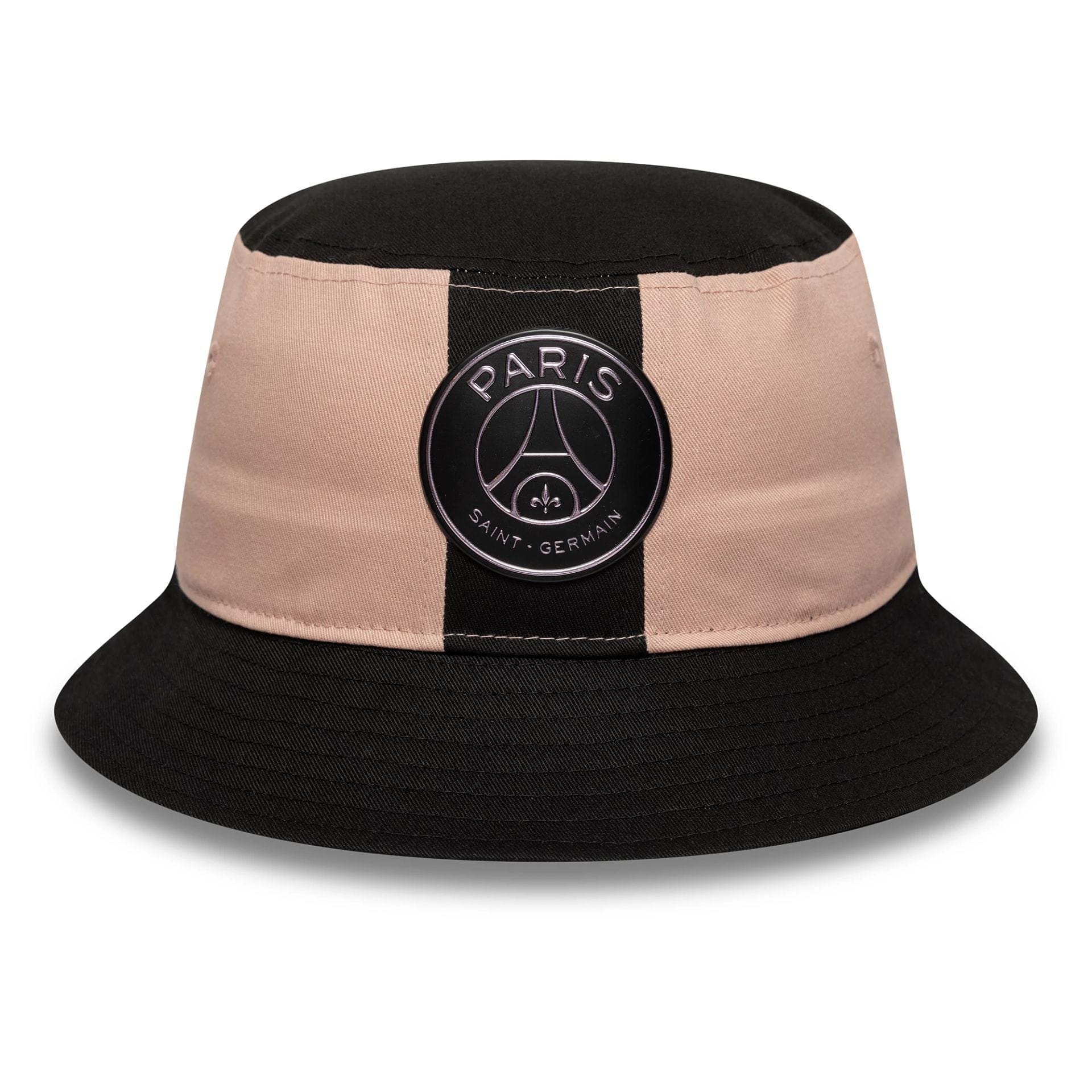 This is a Paris Saint-Germain Contrast Crown Black Bucket Hat 2