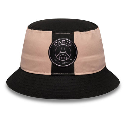 This is a Paris Saint-Germain Contrast Crown Black Bucket Hat 2