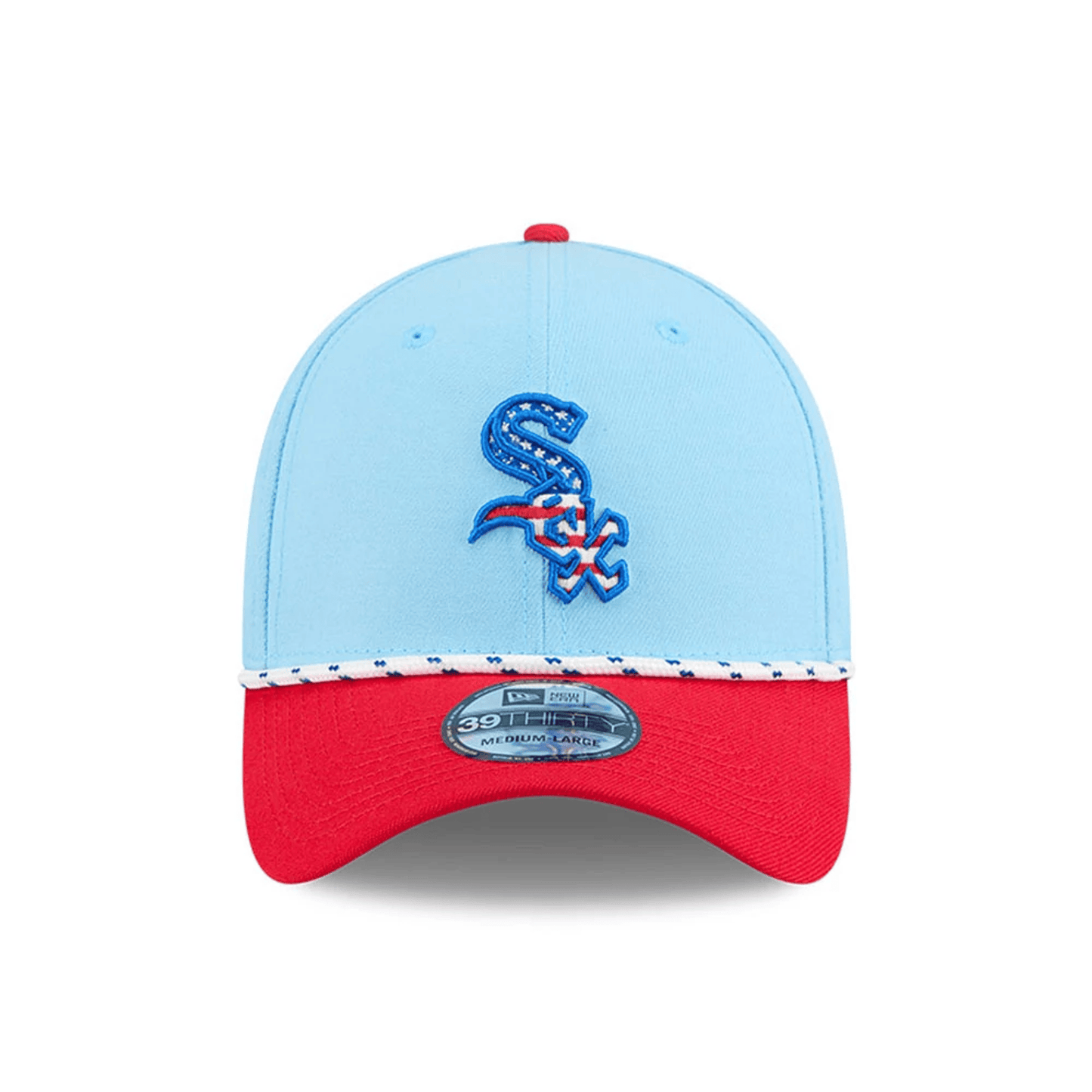 This is a Chicago White Sox MLB 4th Of July Blue 39THIRTY Stretch Fit Cap 3