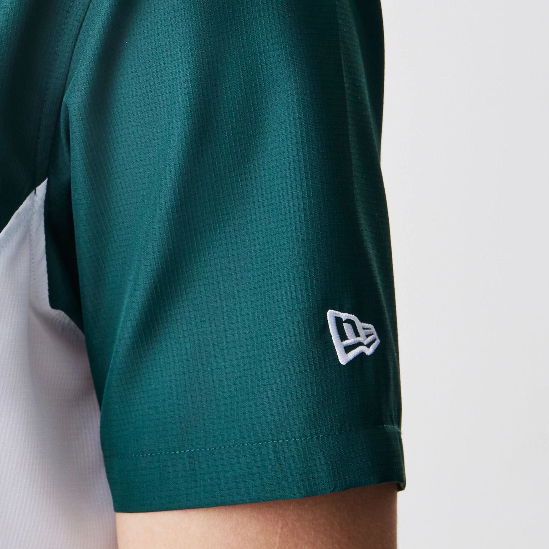 The Male model is wearing Caddyshack BushWood White 1/4 Zip Polo T-Shirt 5