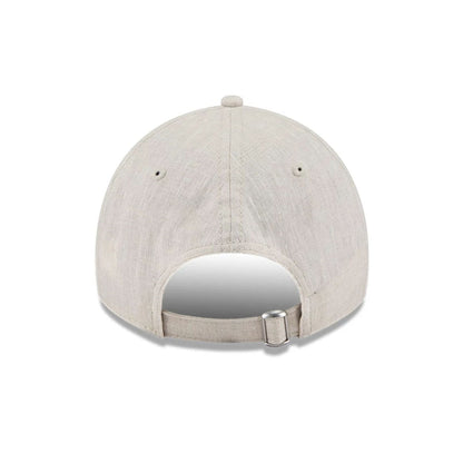 This is a LA Dodgers Floral Visor Open Beige 9TWENTY Adjustable Cap 6