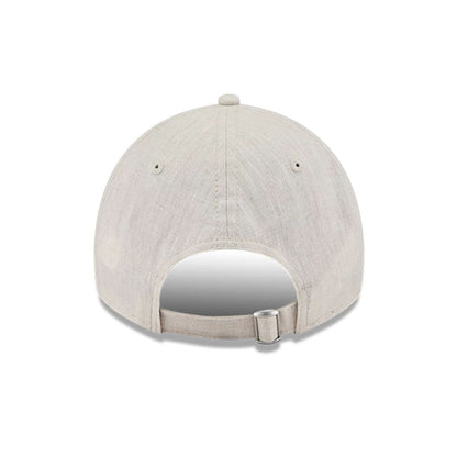 This is a New York Yankees Floral Visor Open Beige 9TWENTY Adjustable Cap 6