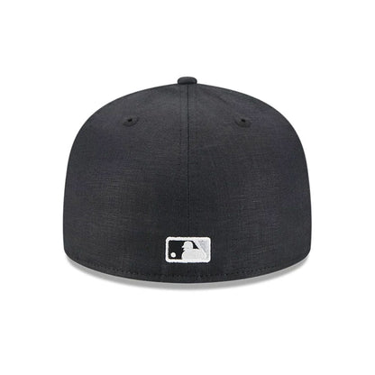 This is a Chicago White Sox Team Linen Black 59FIFTY Fitted Cap 7