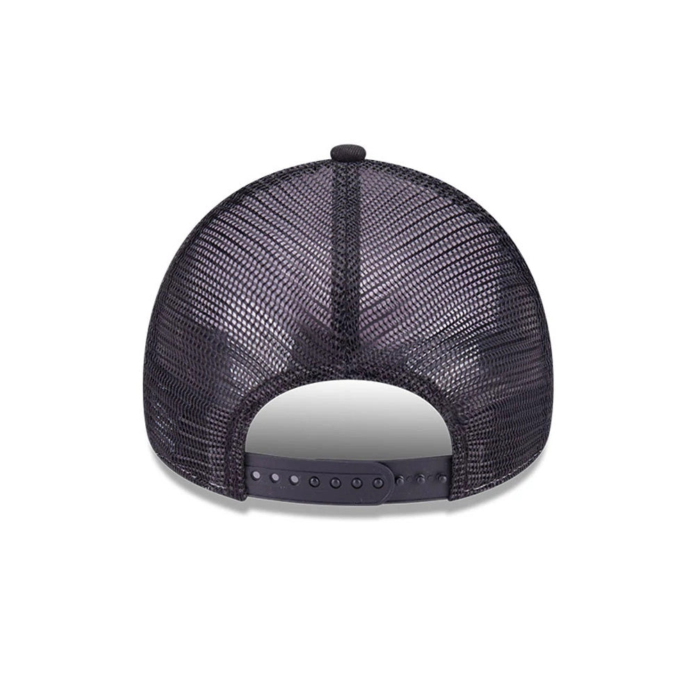 This is a TGR  Haas F1 Black 9FORTY E-Frame Trucker Adjustable Cap 6