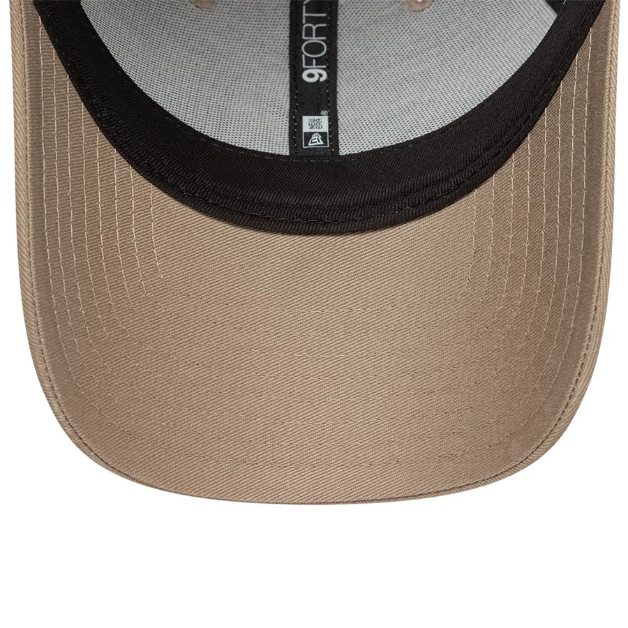 This is a New York Yankees MLB League Essential Pastel Brown 9FORTY Adjustable Cap 5