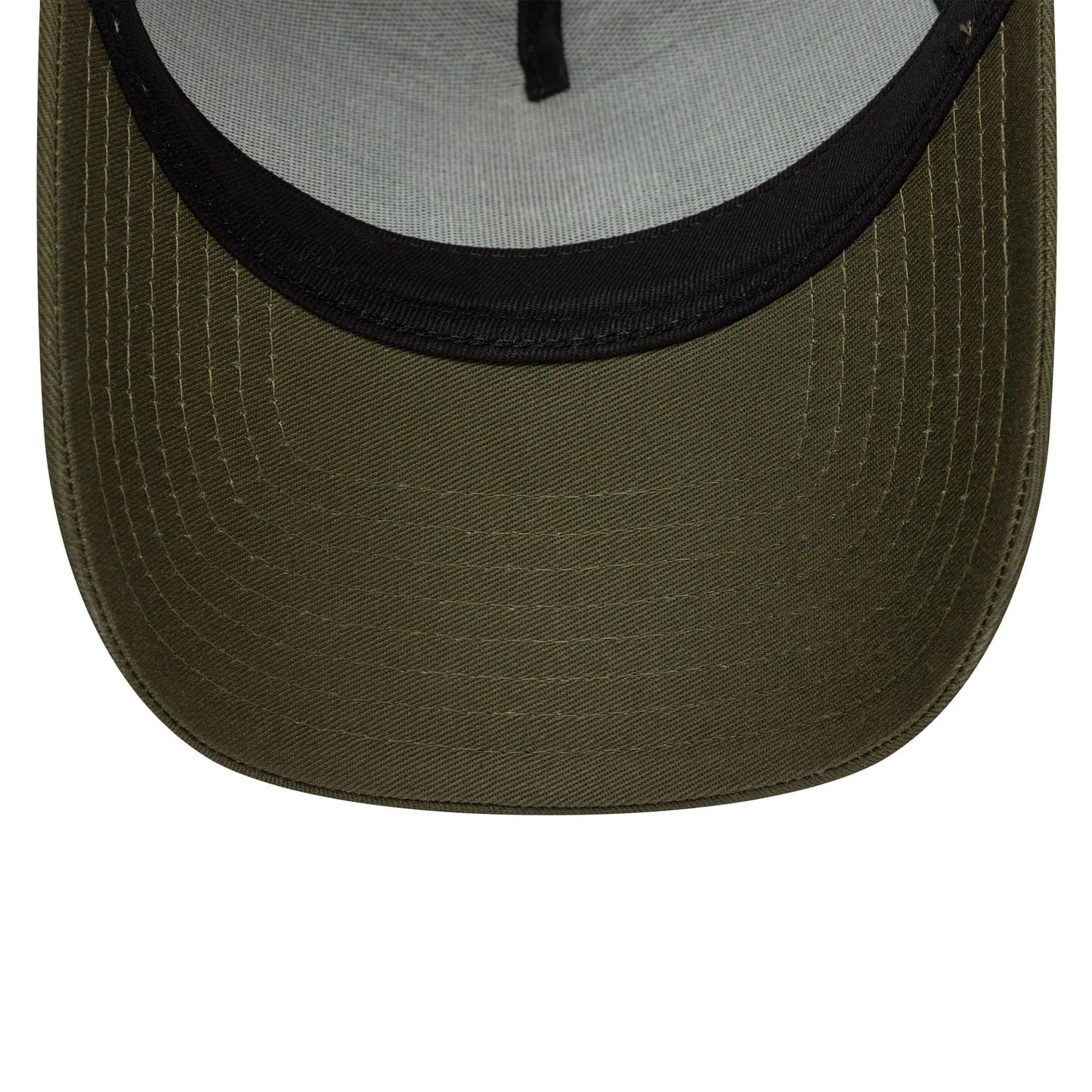 This is a New York Yankees MLB League Essential Dark Green 9FORTY E-Frame Trucker Adjustable Cap 5