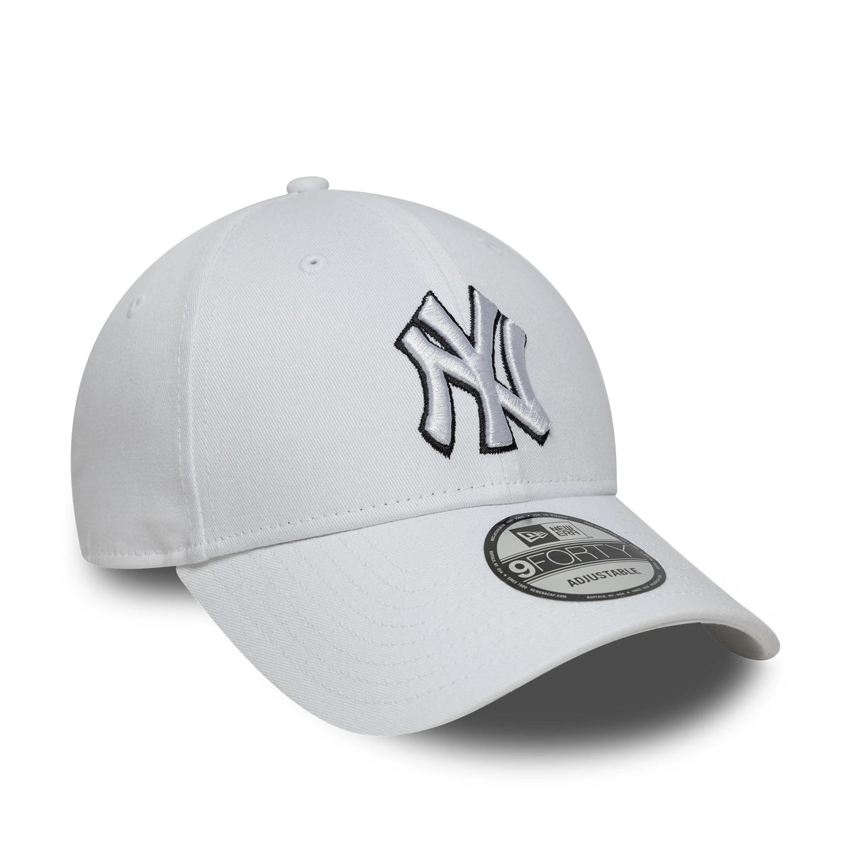 This is a New York Yankees MLB Outline White 9FORTY Adjustable Cap 3