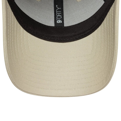 This is a New York Yankees Womens MLB Mini Logo Cream 9FORTY Adjustable Cap 5