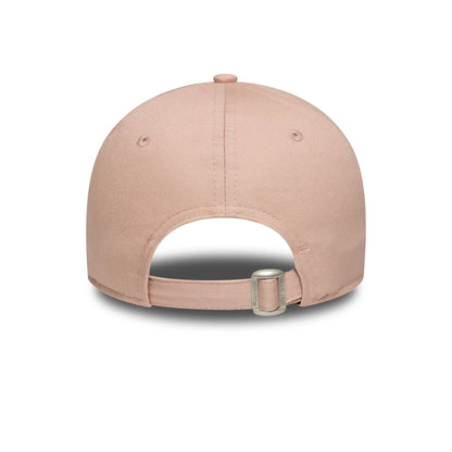 This is a New York Yankees Womens MLB Mini Logo Pastel Pink 9FORTY Adjustable Cap 4
