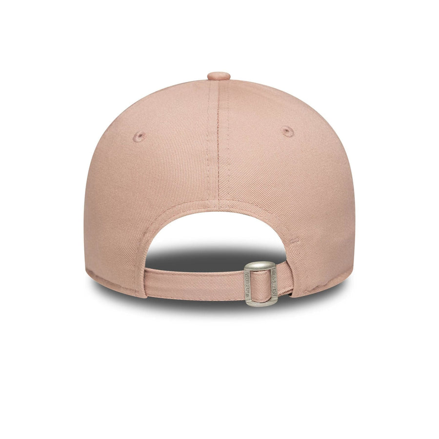 This is a New York Yankees Womens MLB Mini Logo Pastel Pink 9FORTY Adjustable Cap 4