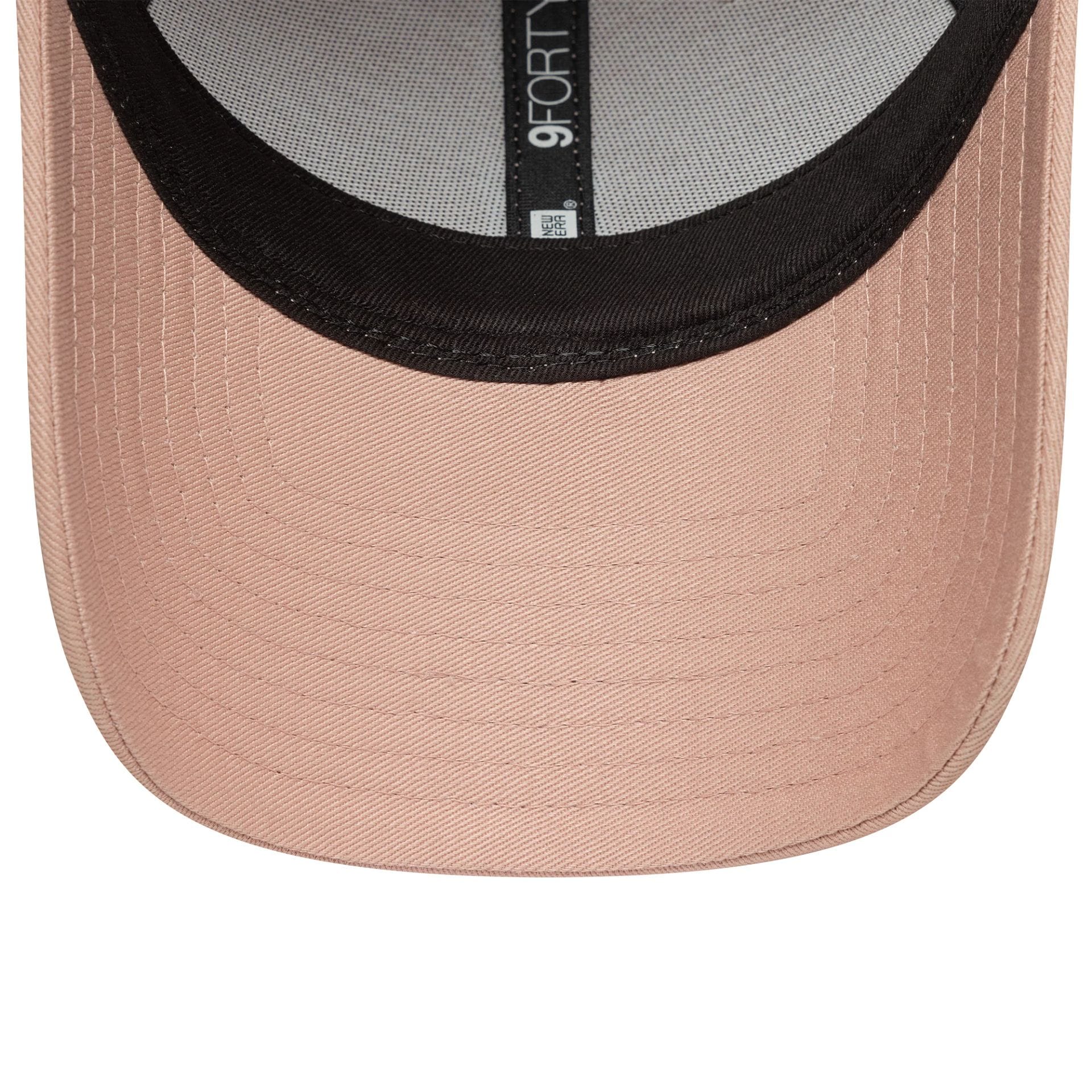 This is a New York Yankees Womens MLB Mini Logo Pastel Pink 9FORTY Adjustable Cap 5