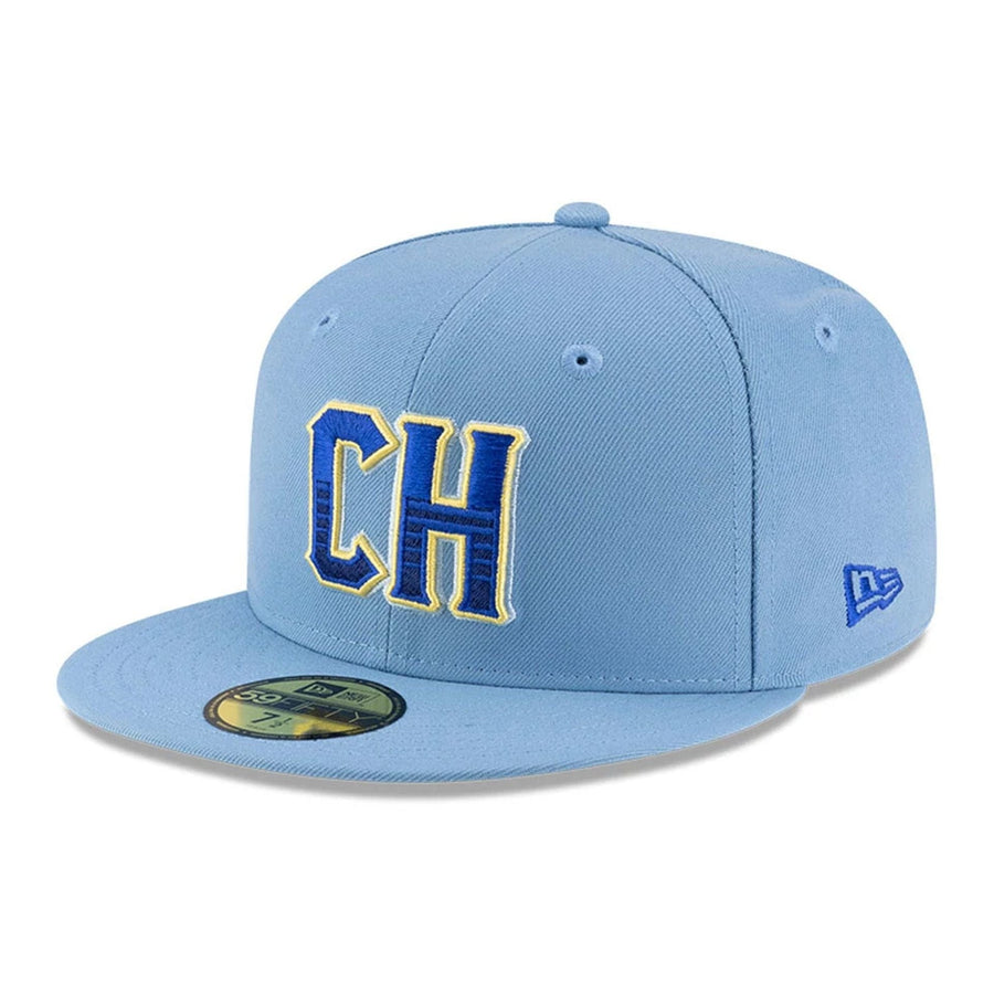 This is a Charros De Jalisco Mexico LMB On Field Pastel Blue 59FIFTY Fitted Cap 1