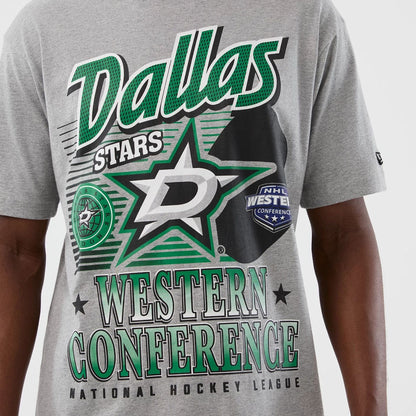 The Male model is wearing Dallas Stars NHL Sport Classic Grey T-Shirt 3