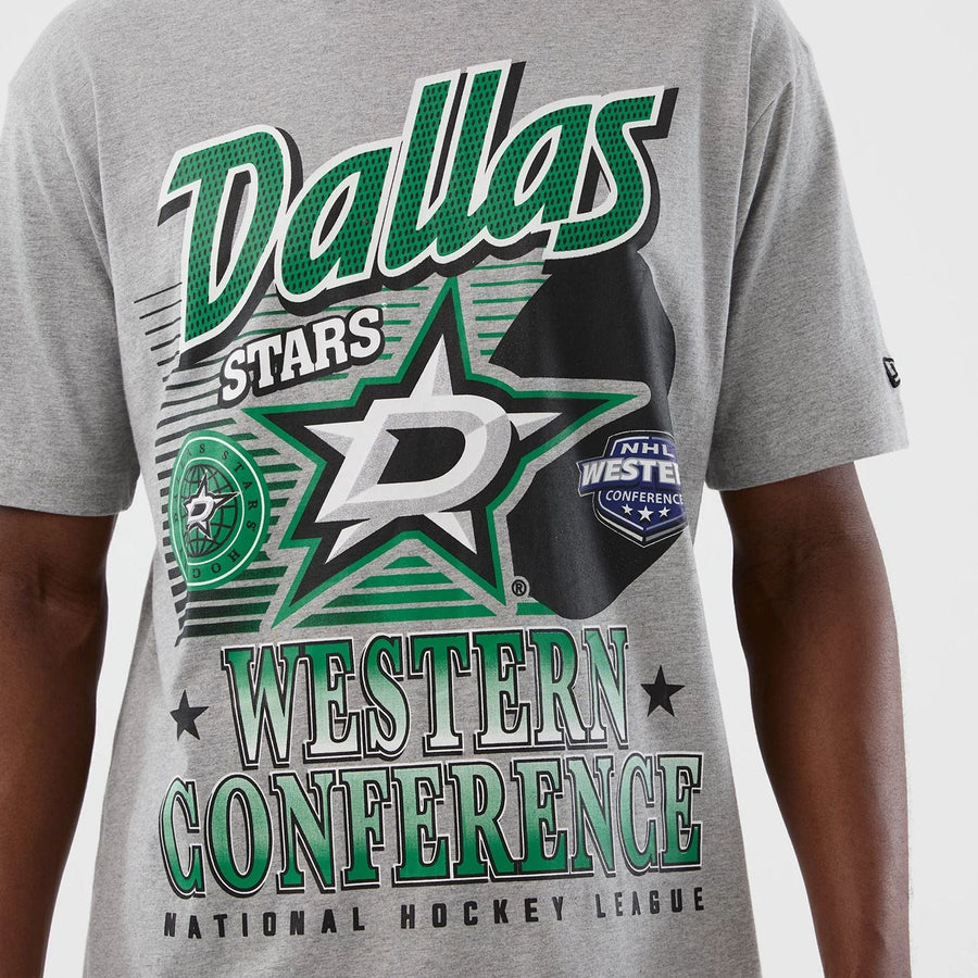 The Male model is wearing Dallas Stars NHL Sport Classic Grey T-Shirt 3