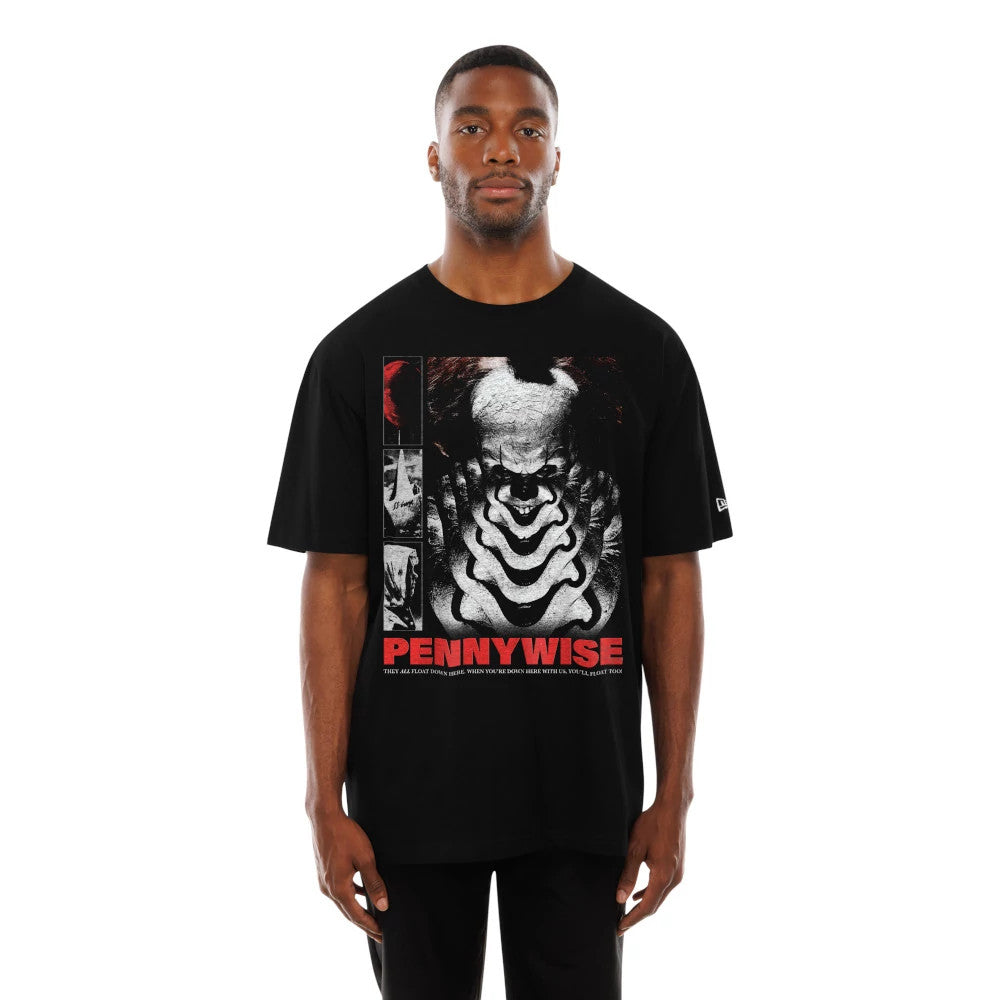 The Male model is wearing It Life Graphic Black T-Shirt 1