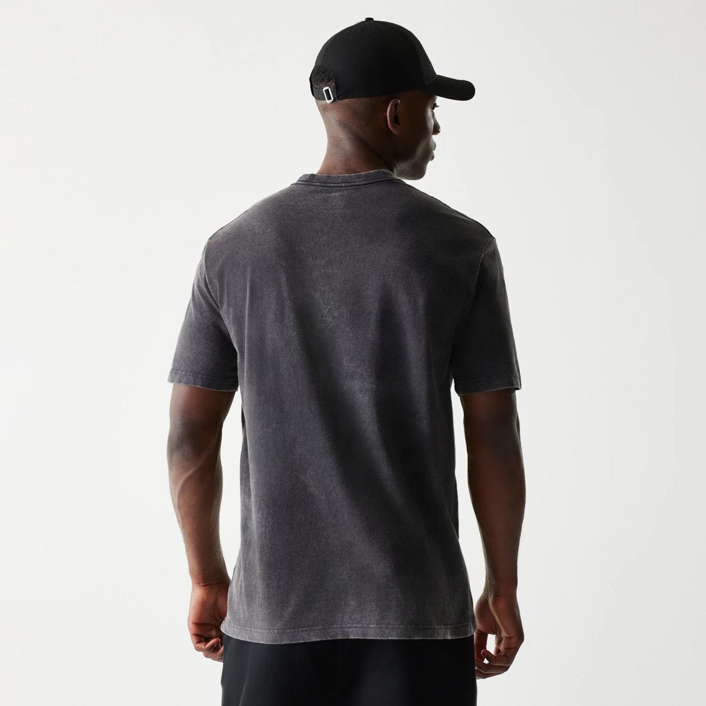 The Male model is wearing Las Vegas Raiders NFL Sport Night Black T-Shirt 2