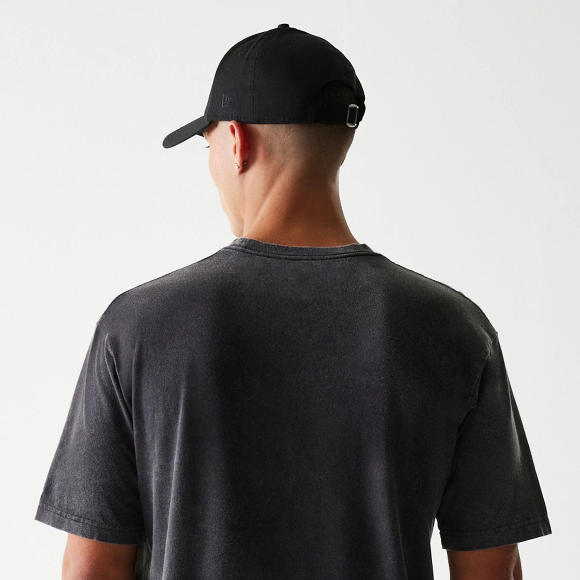 The Male model is wearing Detroit Lions NFL Sport Night Black T-Shirt 5