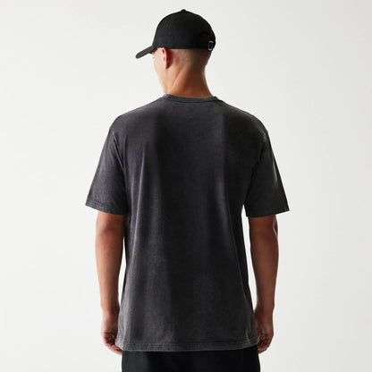 The Male model is wearing Detroit Lions NFL Sport Night Black T-Shirt 2