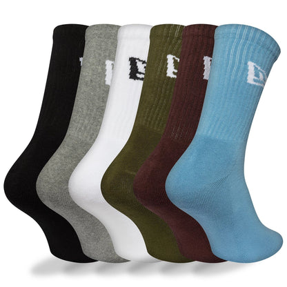 This is a New Era Flag 6-Pack Multi Crew Socks 2