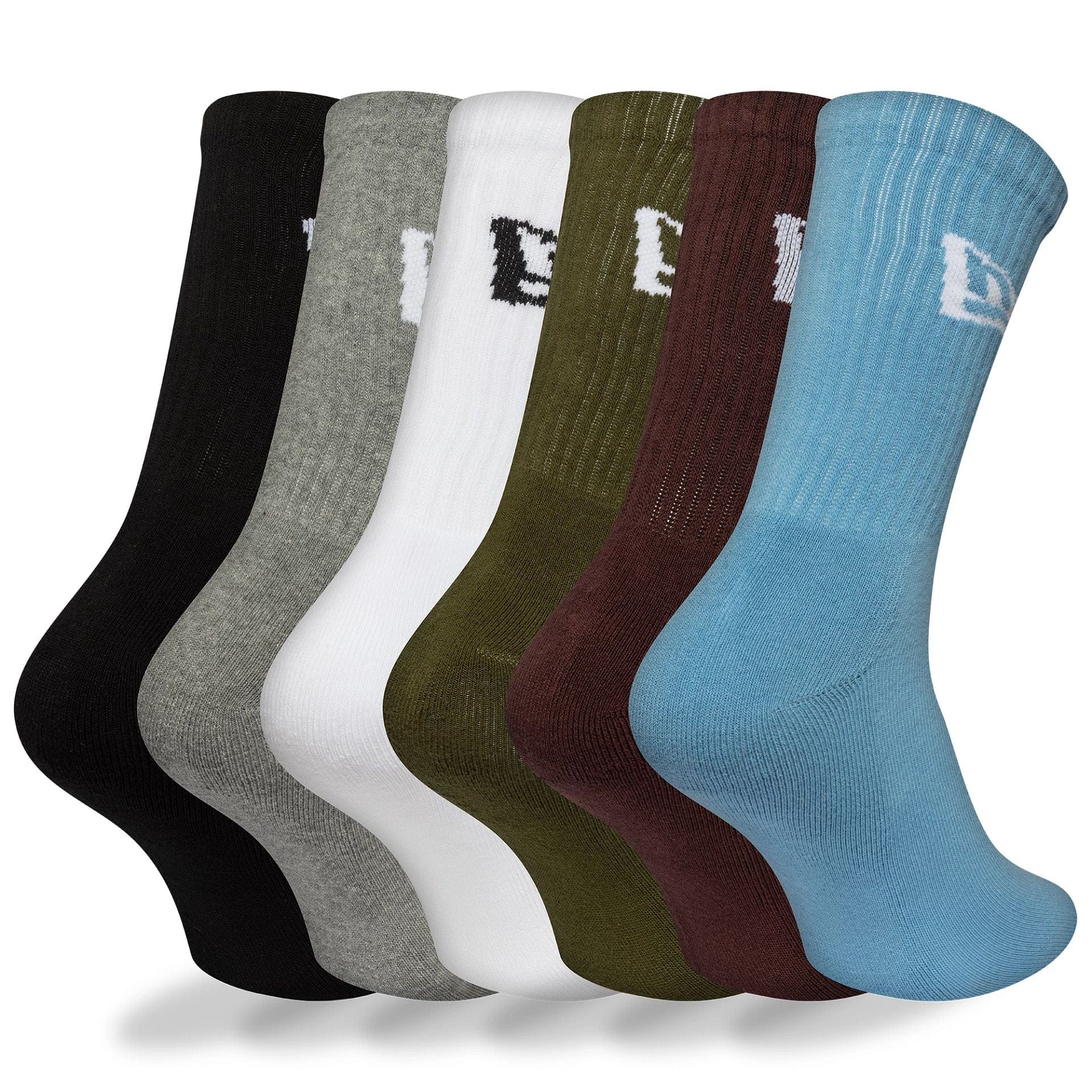 This is a New Era Flag 6-Pack Multi Crew Socks 2
