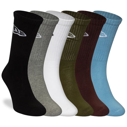 This is a New Era Flag 6-Pack Multi Crew Socks 3