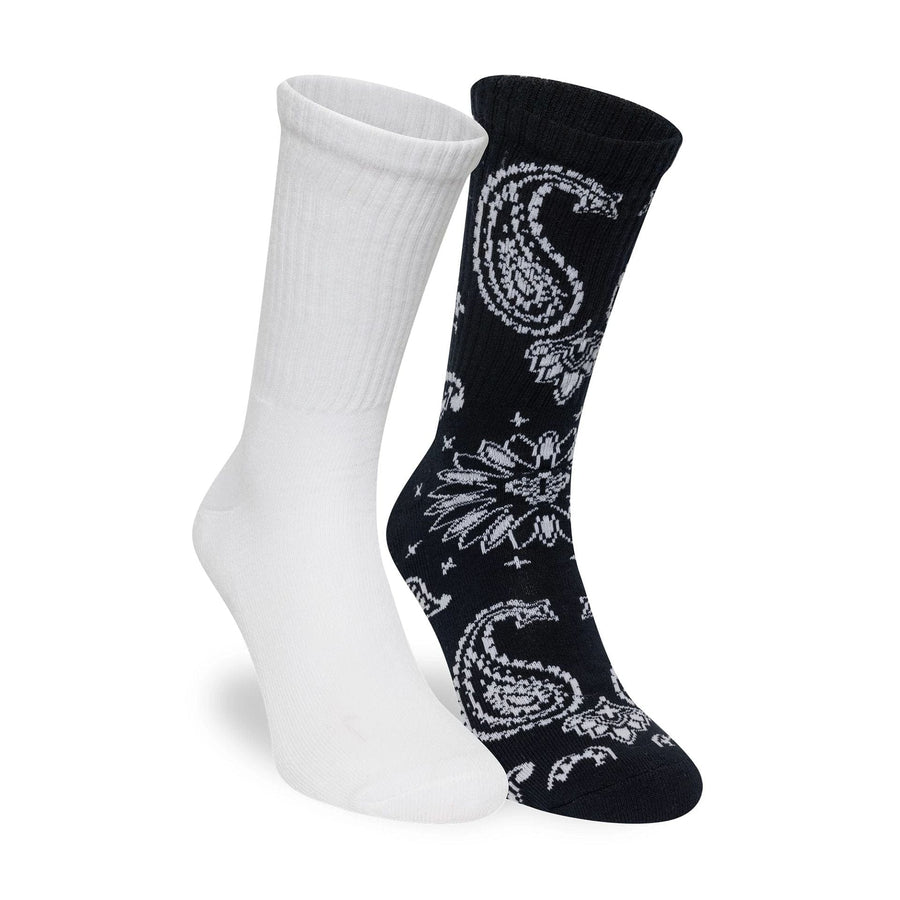 This is a New Era Paisley Multi 2 Pack Crew Socks 3