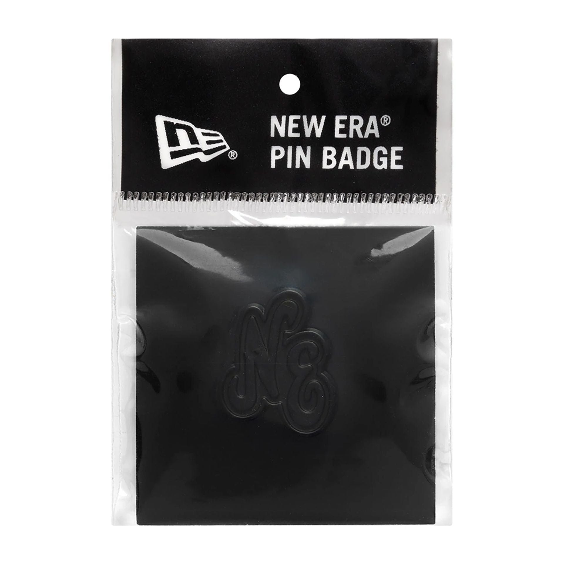 This is a New Era Script Heritage Connect Black Pin Badge 3