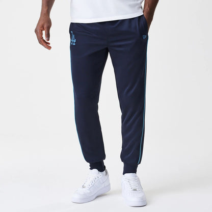 The Male model is wearing LA Dodgers MLB Navy Track Pants 1