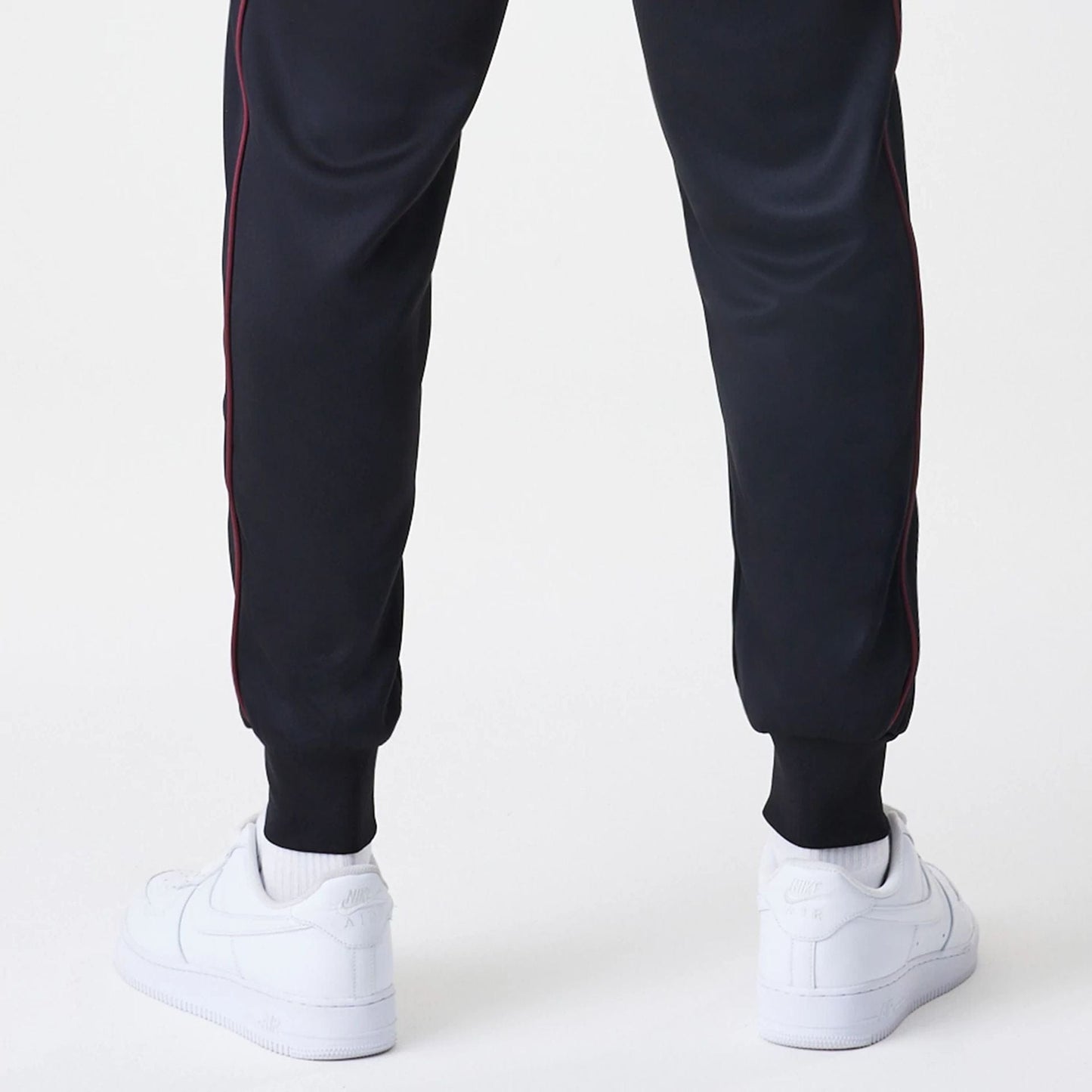 The Male model is wearing New York Yankees MLB Black Track Pants 7