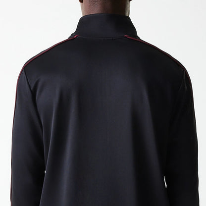 The Male model is wearing New York Yankees MLB Black Track Top 7