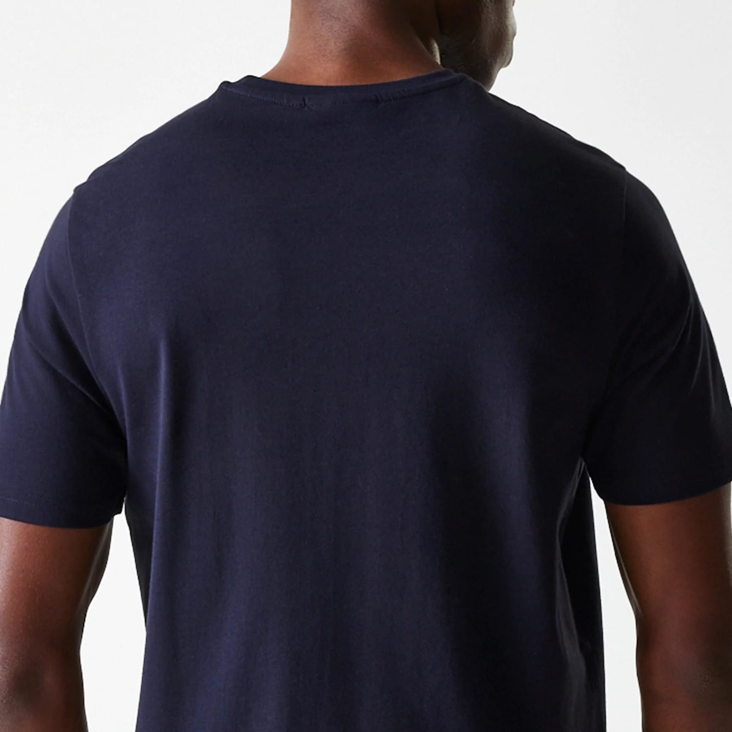 The Male model is wearing Detroit Tigers MLB Wordmark Navy T-Shirt 6