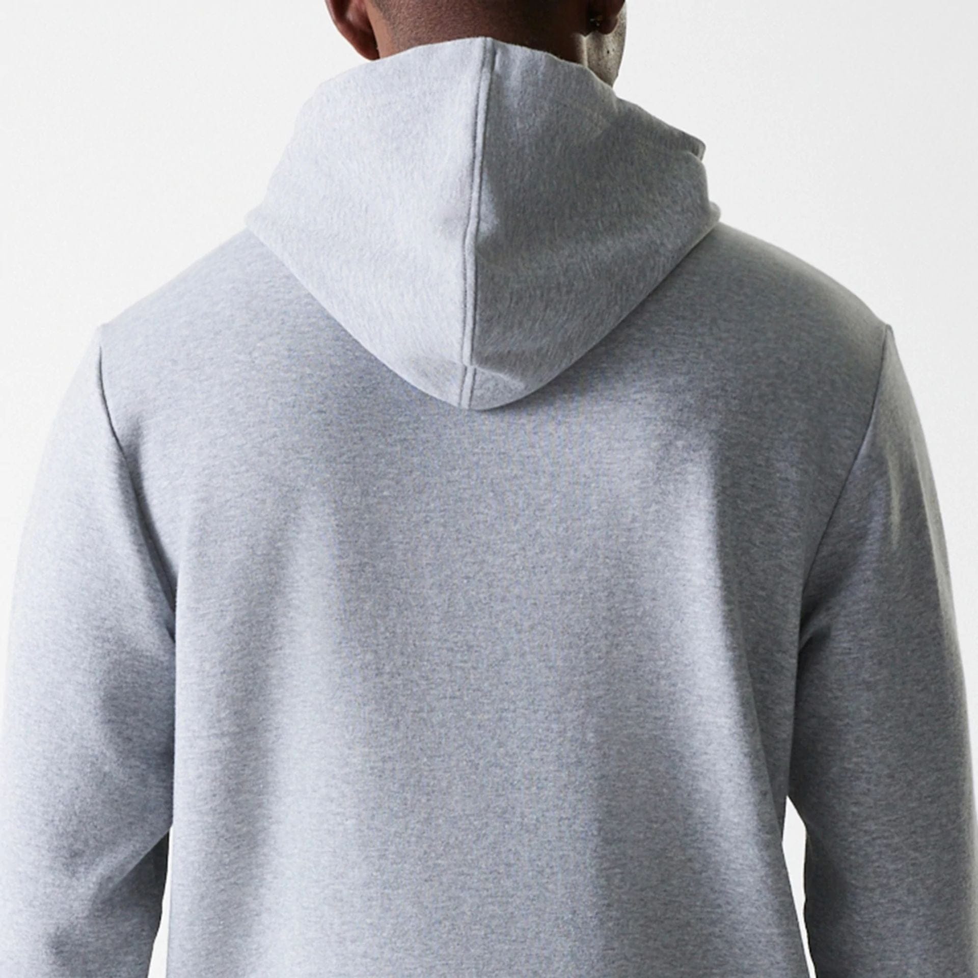 The Male model is wearing LA Dodgers MLB Wordmark Grey Pullover Hoodie 7