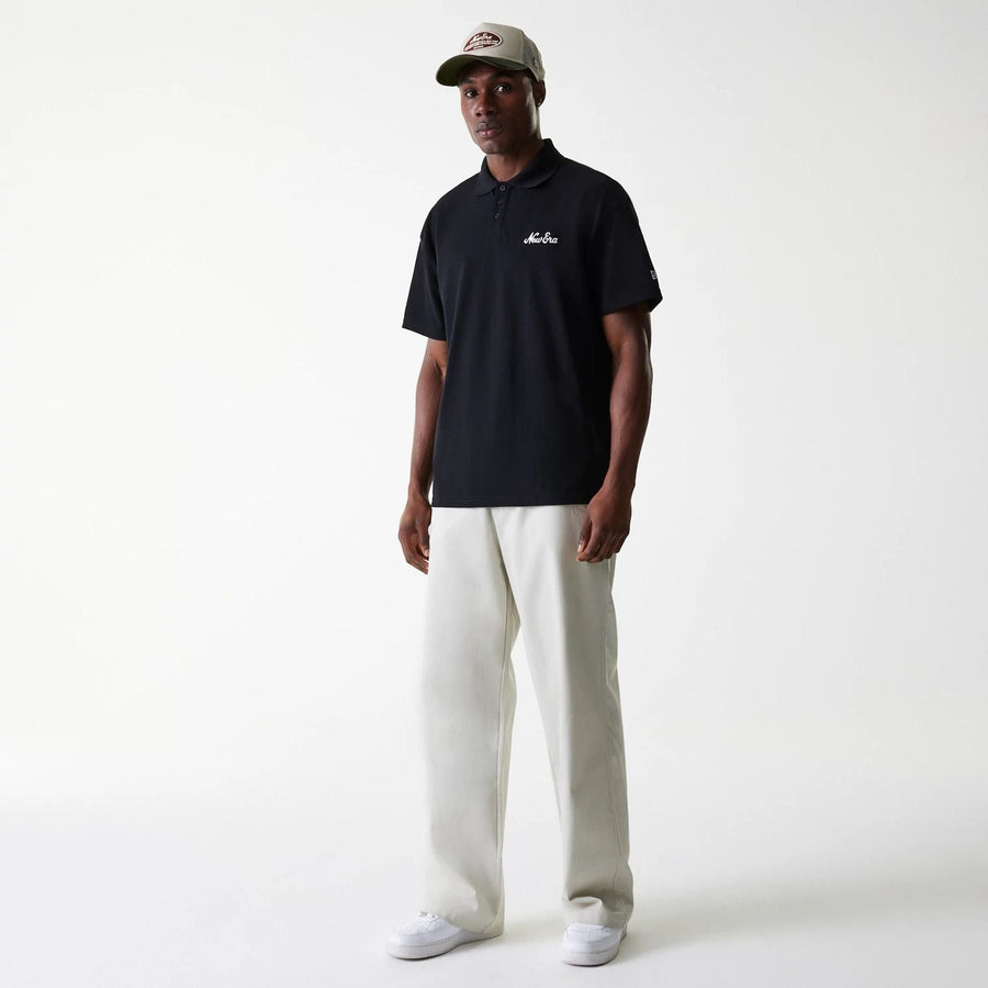 The Male model is wearing New York Yankees MLB Light Beige Chino Trousers 8