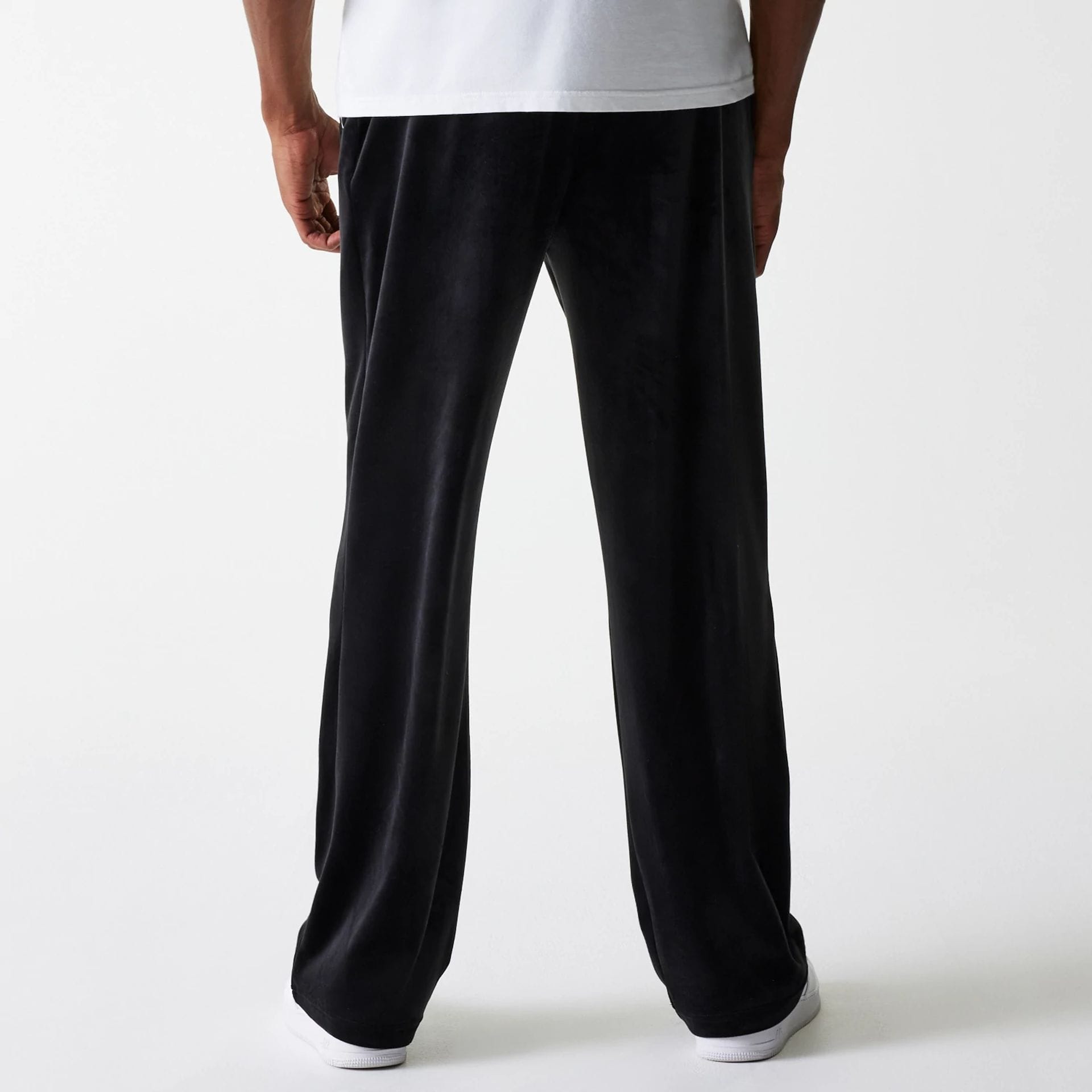 MLB Velour New York Yankees Black Track Pants | NEC UK