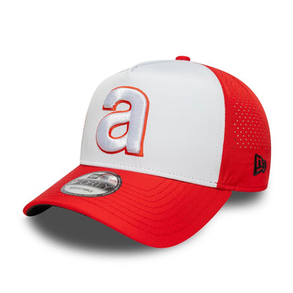 This is a Aprilia Embroidery Red 9FORTY A-Frame Adjustable Cap 1