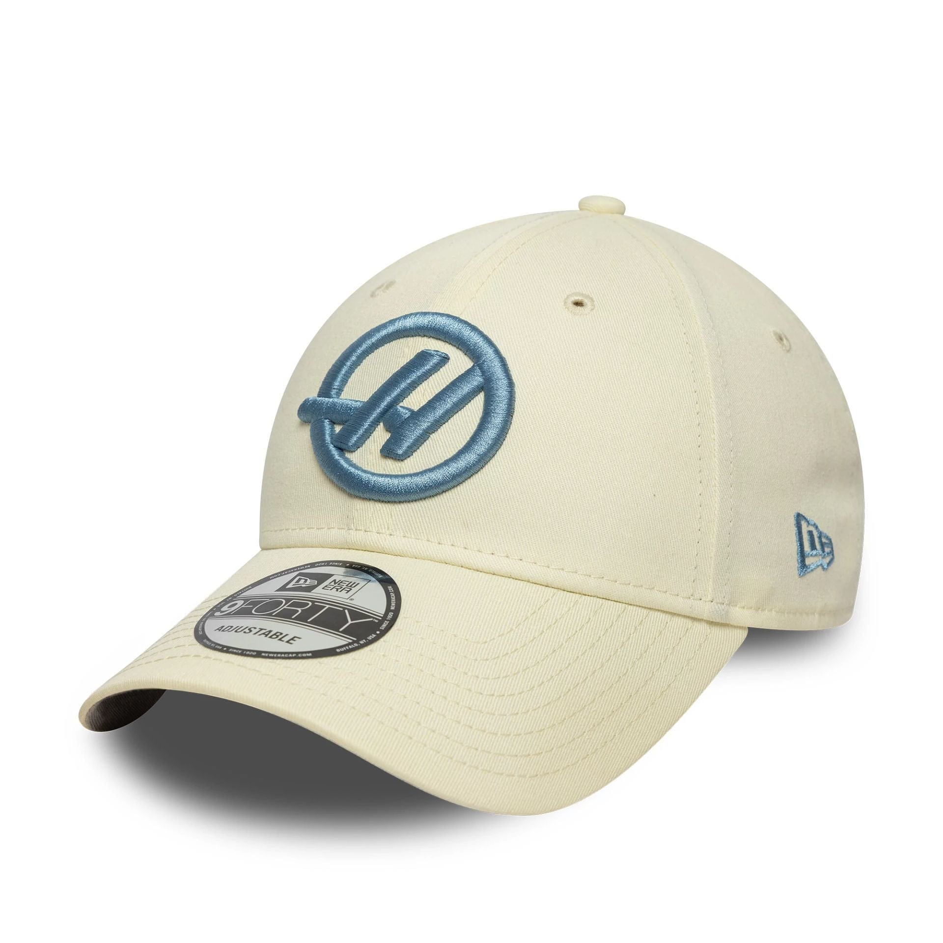 This is a MoneyGram Haas F1 Seasonal Cream 9FORTY Adjustable Cap 3