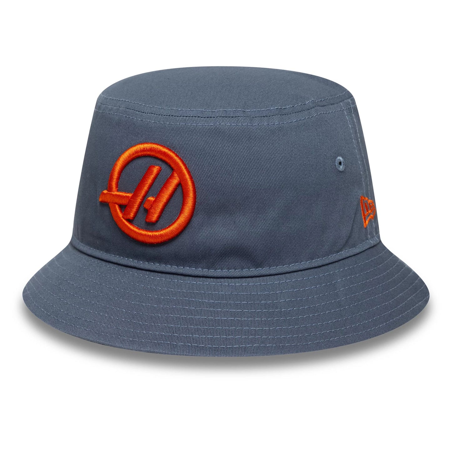 This is a MoneyGram Haas F1 Seasonal Blue Bucket Hat 1