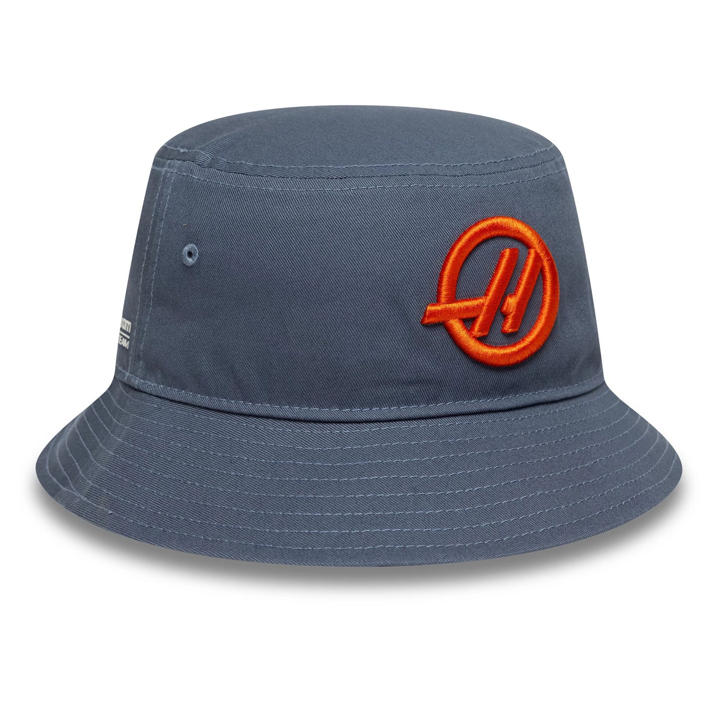 This is a MoneyGram Haas F1 Seasonal Blue Bucket Hat 3