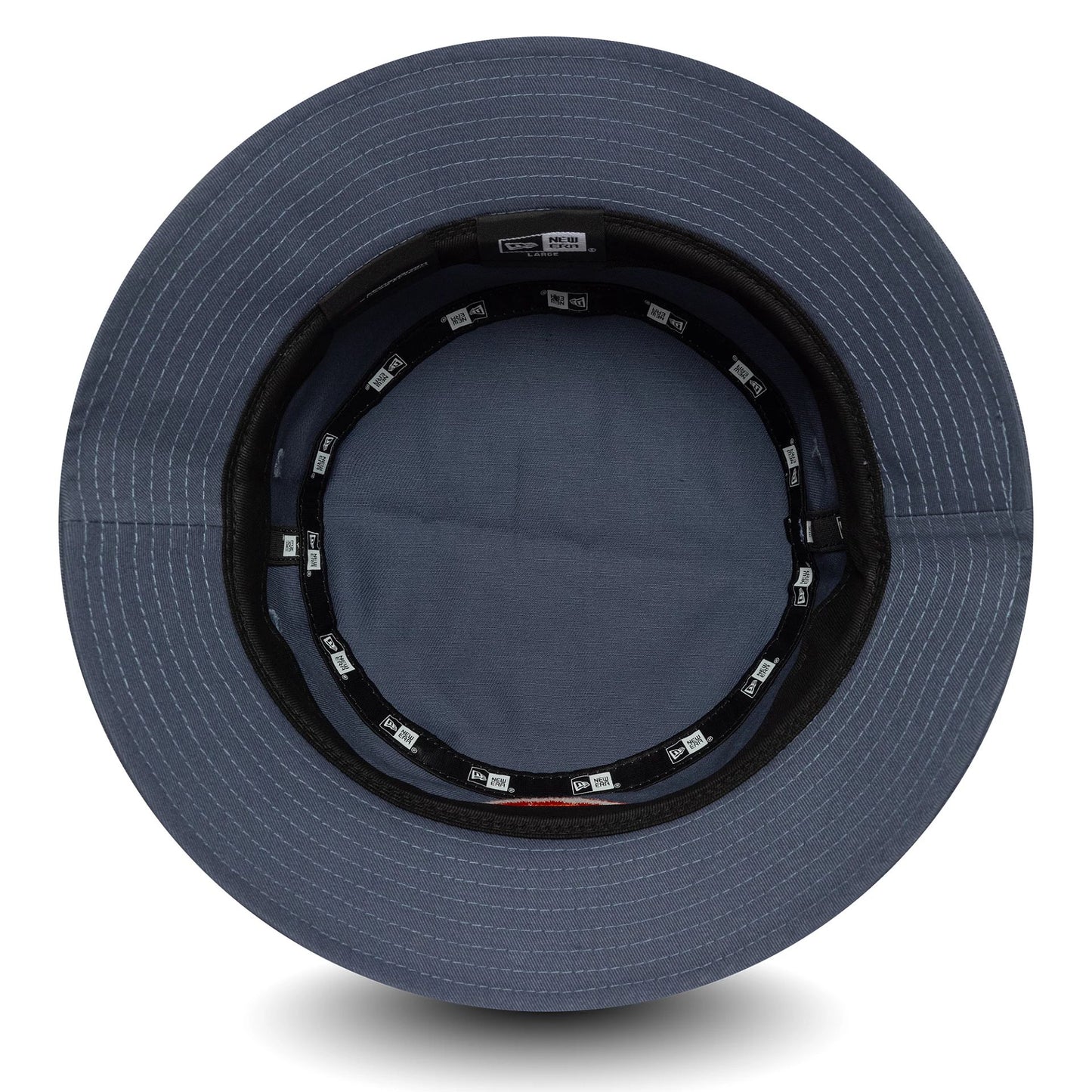 This is a MoneyGram Haas F1 Seasonal Blue Bucket Hat 5