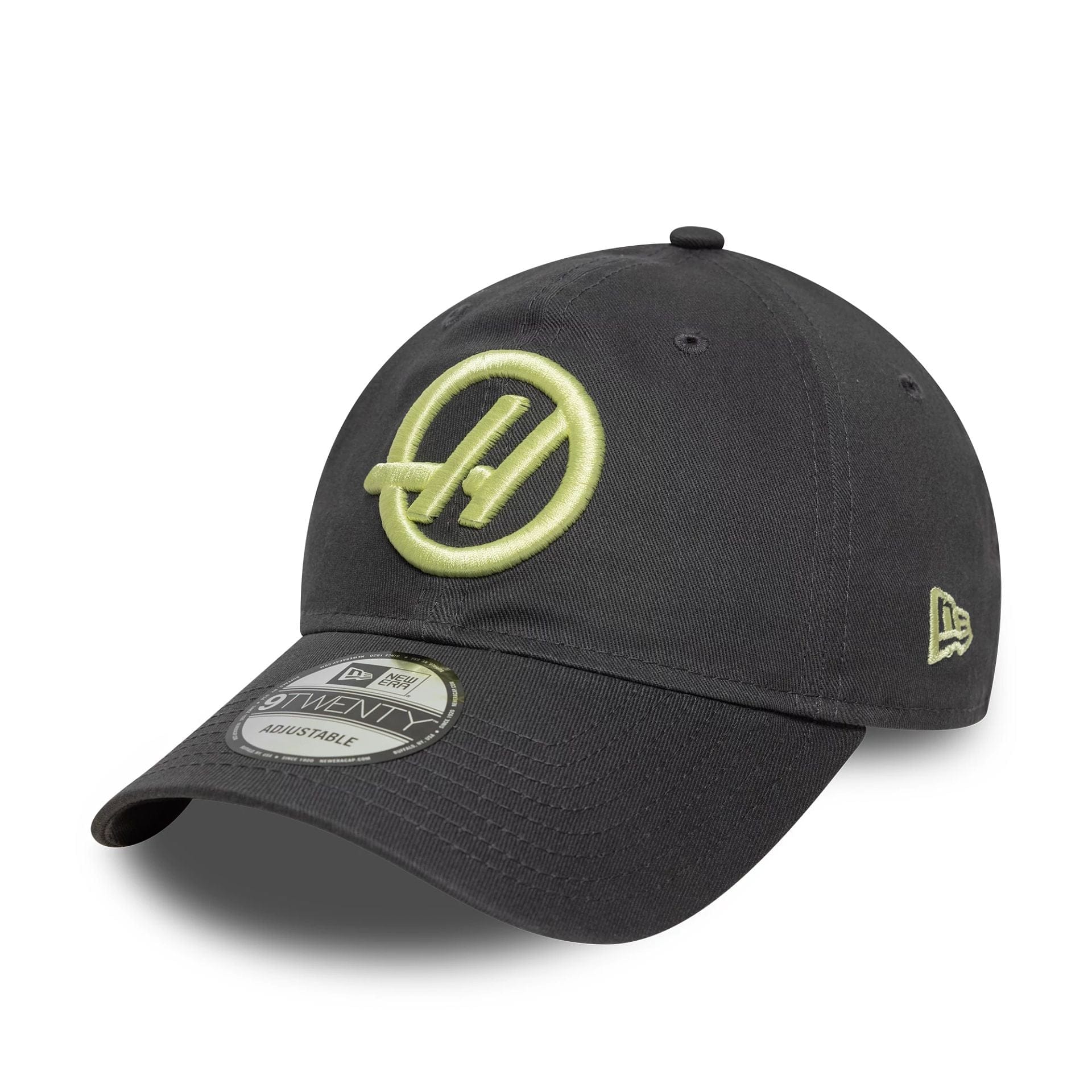 This is a MoneyGram Haas F1 Seasonal Dark Grey 9TWENTY Adjustable Cap 3
