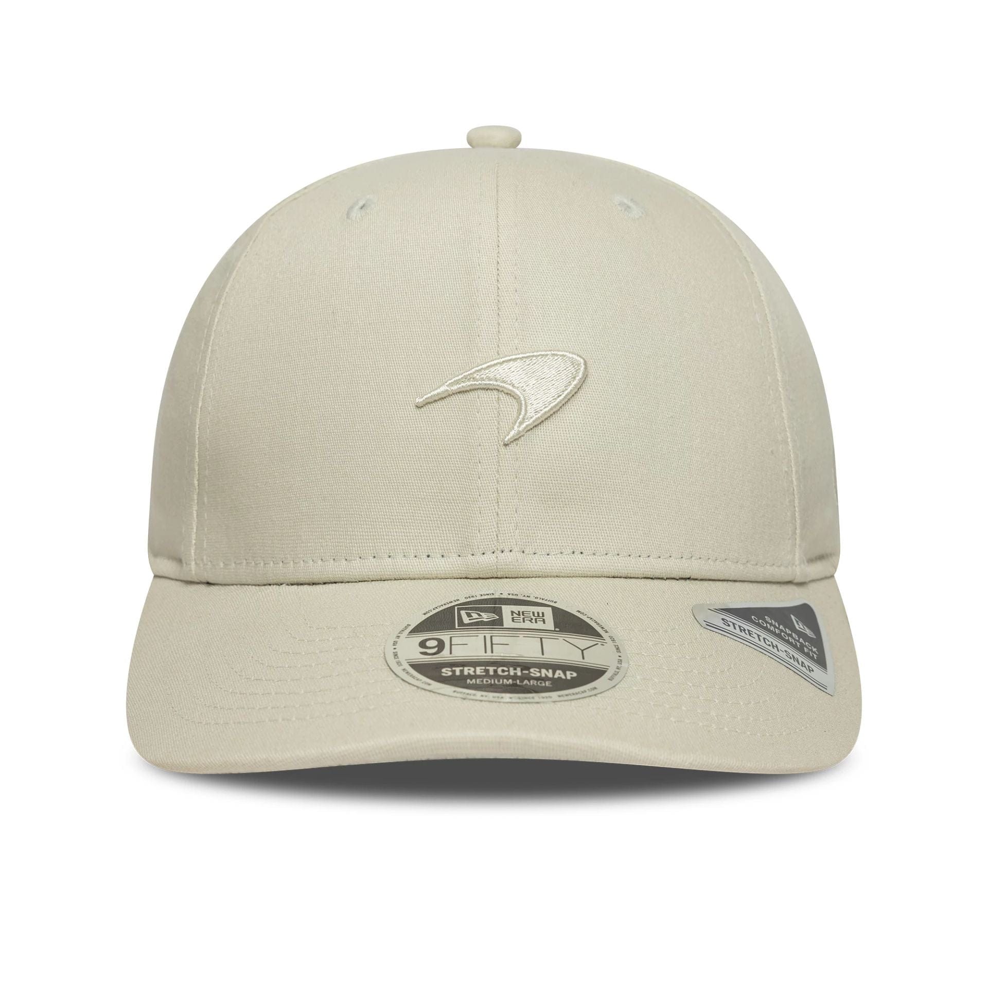 This is a McLaren Racing Seasonal Cream 9FIFTY Stretch Snap Adjustable Cap 2