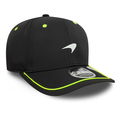 This is a McLaren Racing Pop Black 9FIFTY Stretch Snap Adjustable Cap 3