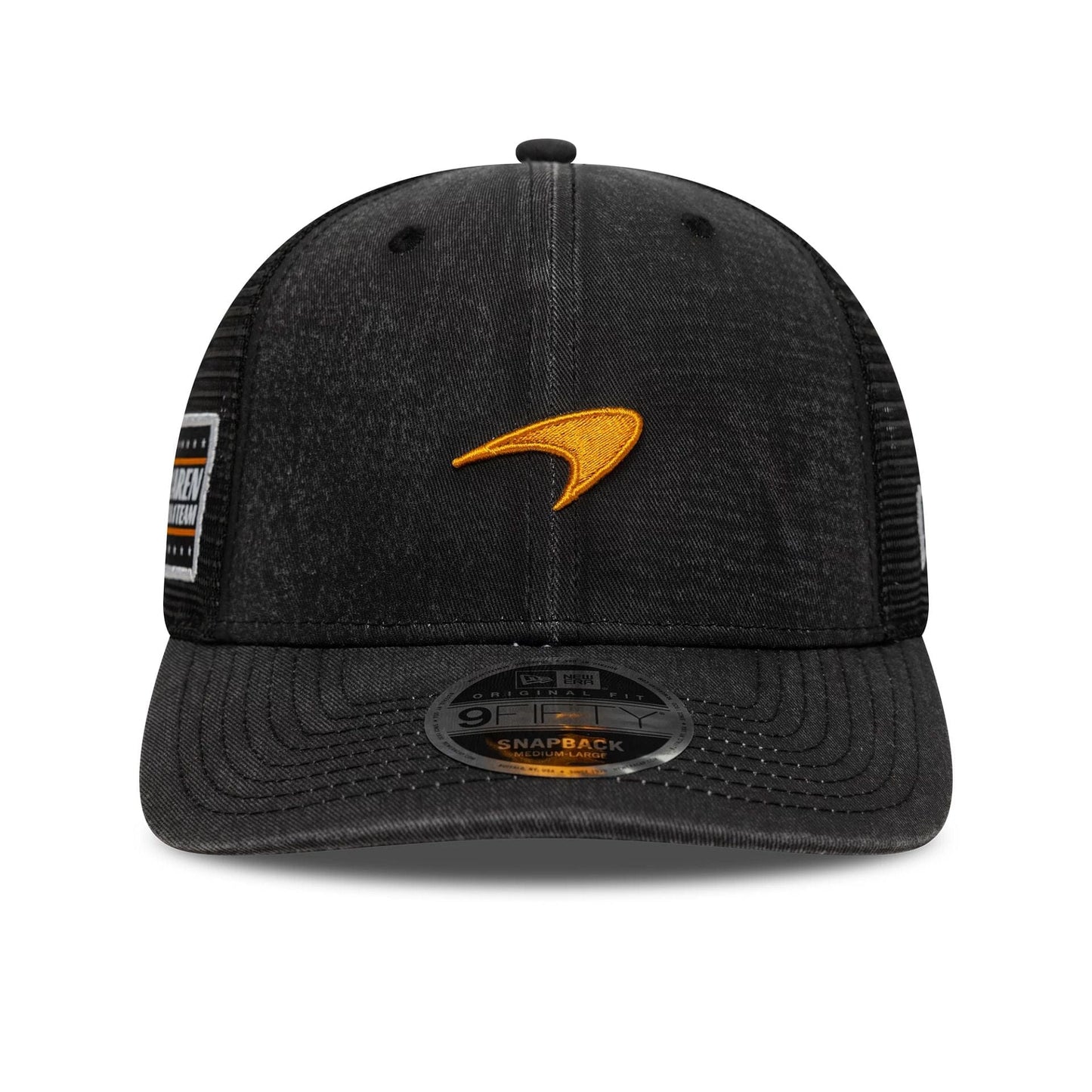 This is a McLaren Racing Washed Black 9FIFTY Original Fit Snapback Adjustable Cap 2