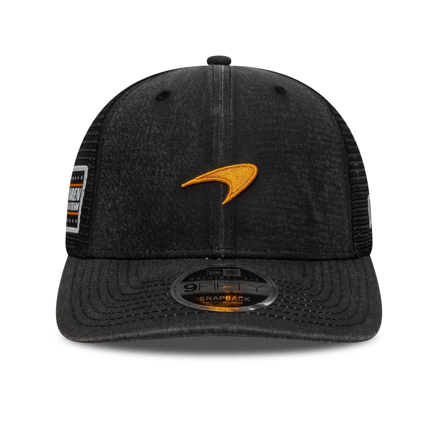 This is a McLaren Racing Washed Black 9FIFTY Original Fit Snapback Adjustable Cap 2